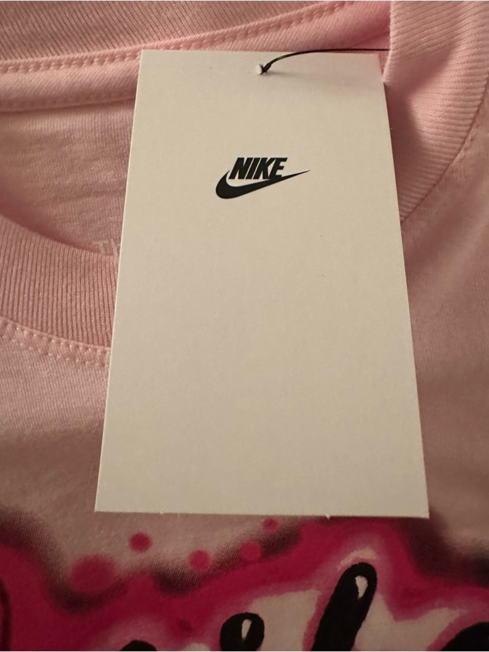Nike Pink 'Nike Girl' Graphic Short Sleeve Tee - Picture 6 of 7